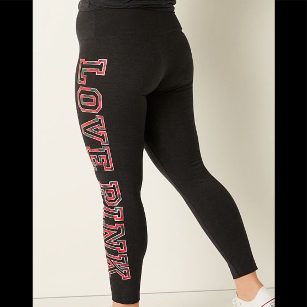 Pink Victoria’s Secret Cotton High Waist Full Length Legging NWT